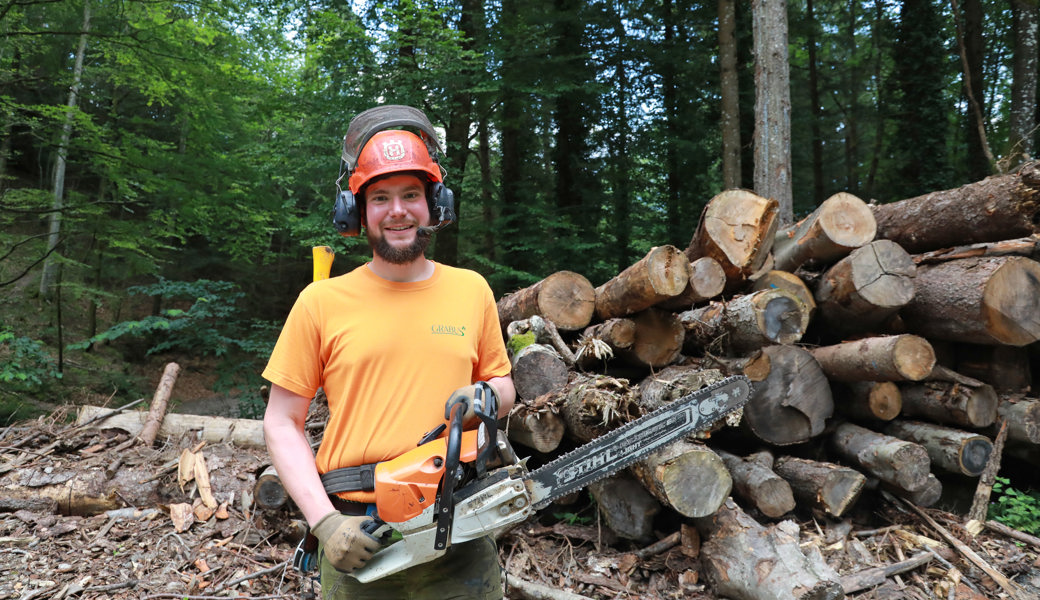 In der richtigen Branche angekommen: Jonas Lübbig aus Planken, der seine Lehrzeit bei Grabus in Buchs absolviert hat. 