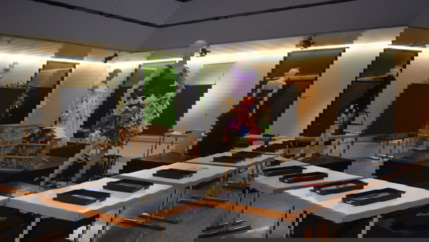  Die bunten und vielfältigen Arbeiten können noch bis zum Mittag des 8. April im Lichthof des BZB bestaunt werden. 