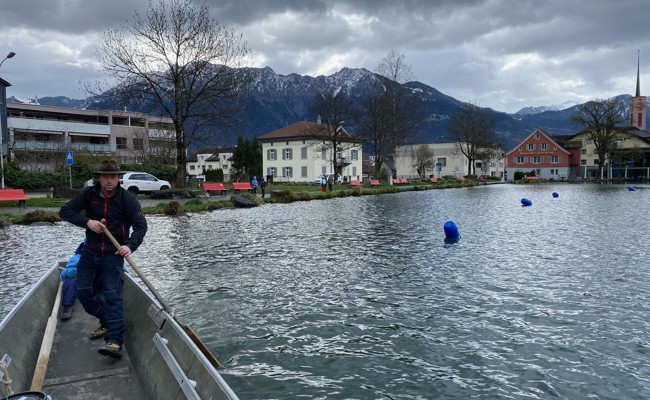 Auf Werdenbergersee Wettkampfparcours getestet