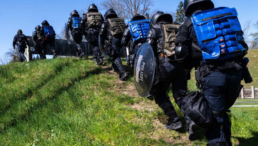 Auch die Praxis will erst mal an der Polizeischule Ostschweiz gelernt sein.