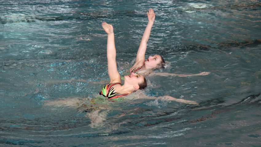  Schwungvolles Duett: Rebecca Jütz / Jael Hollenstein vom SC Flös Buchs überzeugten an den Regionalmeisterschaften. 