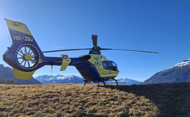 Flugschüler verunfallt bei Startversuch mit Gleitschirm