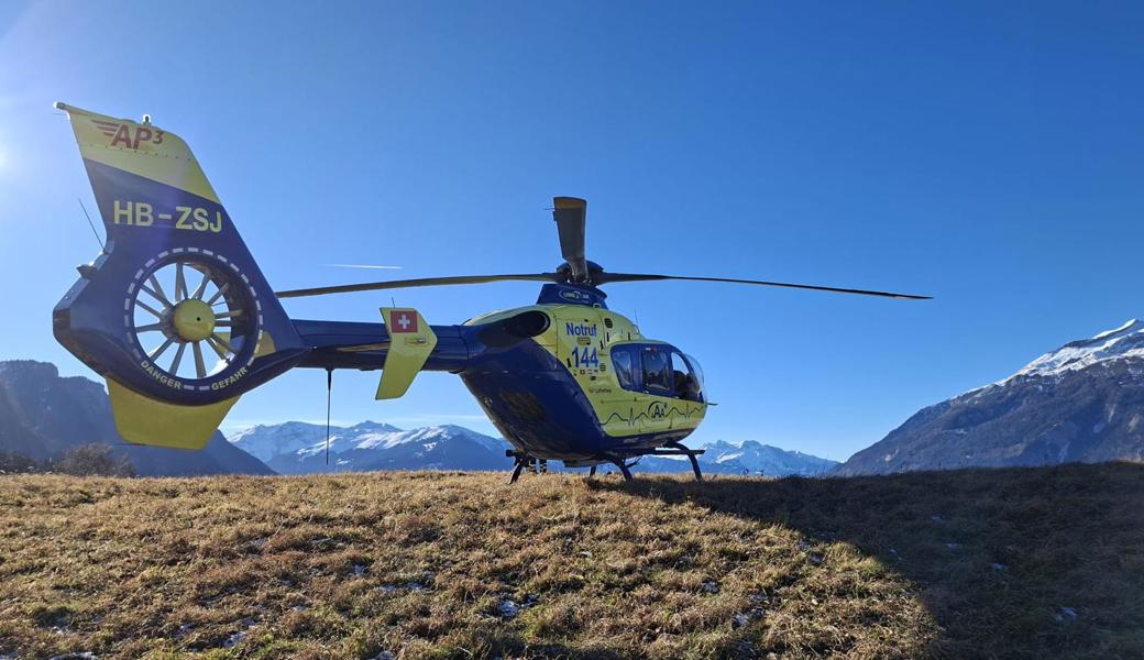 Flugschüler verunfallt bei Startversuch mit Gleitschirm