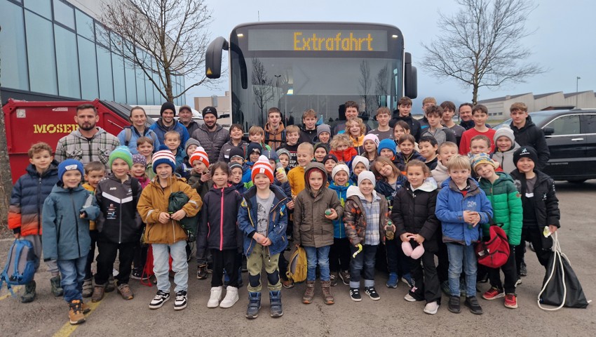 Die Kinder freuten sich über den RCOG-Nachwuchsausflug.