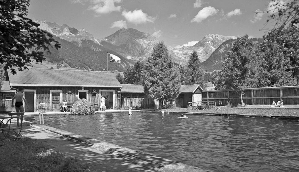 Das Freibad Unterwasser 1955.