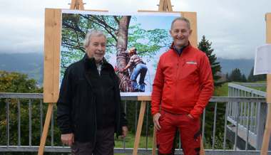 In der Gemeinde Wartau findet seit 1981 ununterbrochen ein Seilkrankurs für Forstwartlernende statt