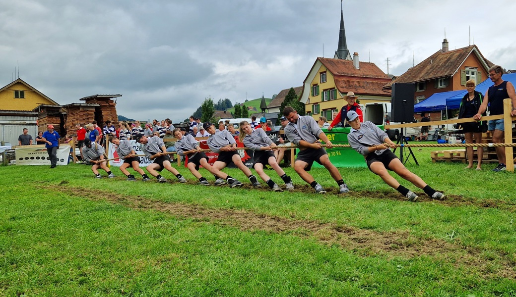 Der Seilziehclub Sevelen erreichte in Gonten in der Mixed-Kategorie den fünften Schlussrang.