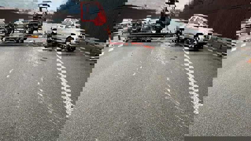  Der Unfall führte zu einem längeren Rückstau. 