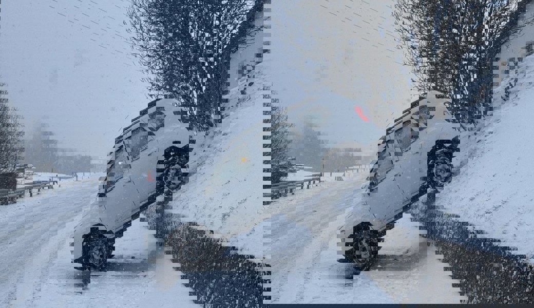 So kam das Fahrzeug zum Stillstand.