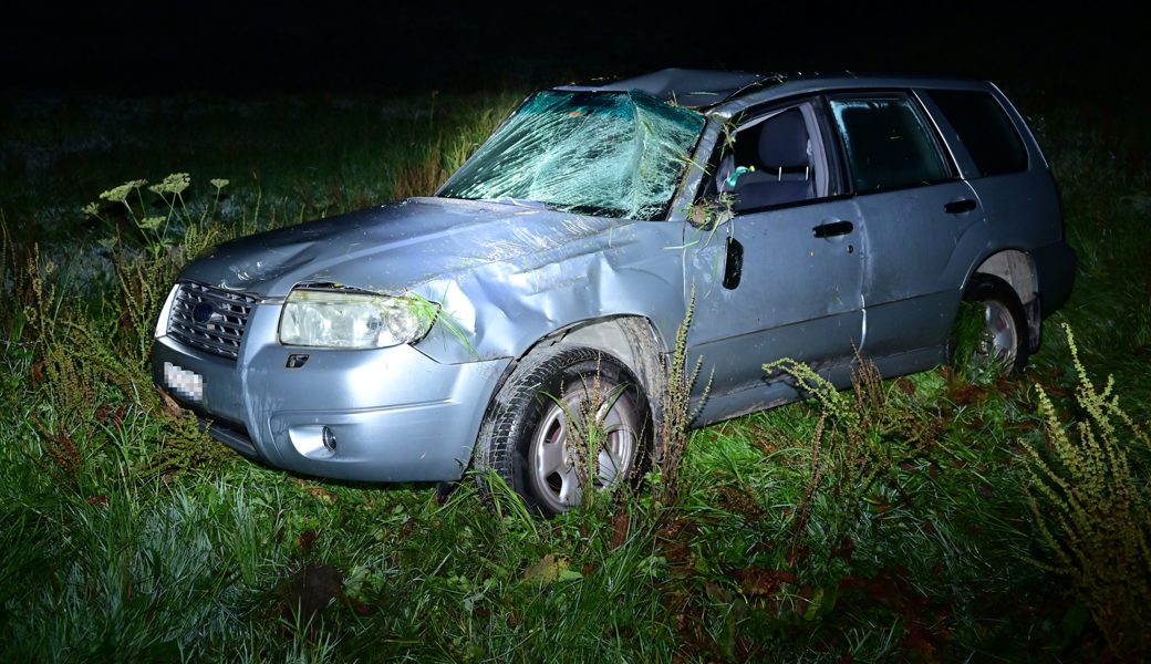 Der Fahrer wurde beim Unfall nicht verletzt.