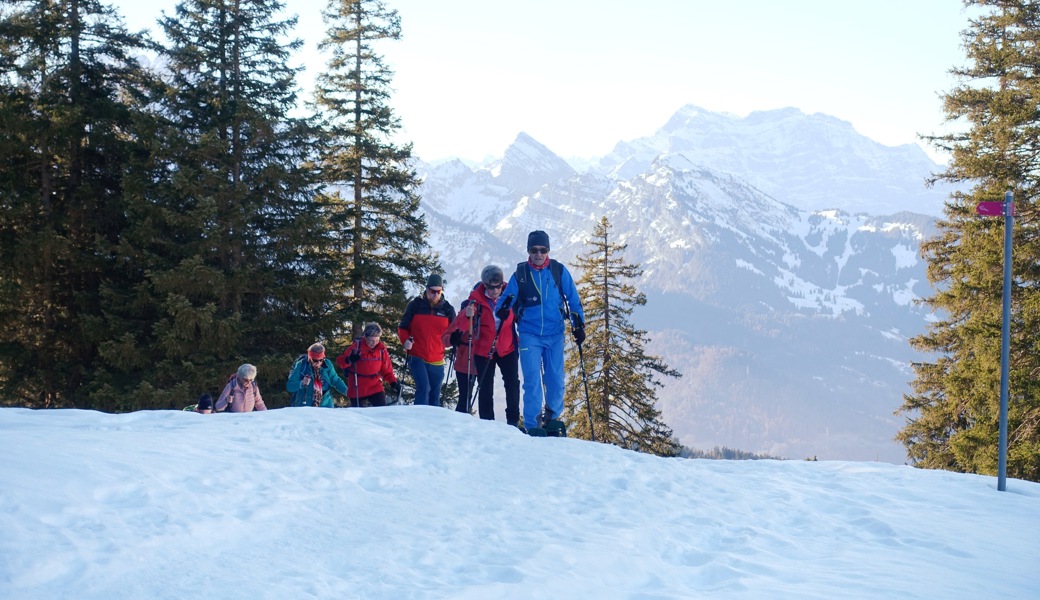 Auf Schneeschuhen vom Arvenbüel nach Stein