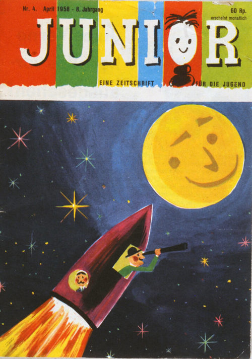  Die Jugendzeitschrift «Junior»: Hier die Titelseite der Ausgabe vom April 1958. 