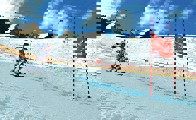 Der Ski-Nachwuchs wurde gefordert: Rennspektakel auf der Hoxperen-Piste