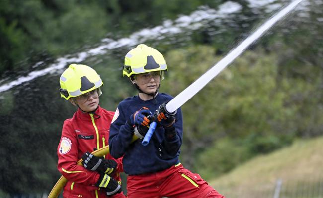 Materialschlacht am Buchserberg: Feuerwehr übte Wassertransport
