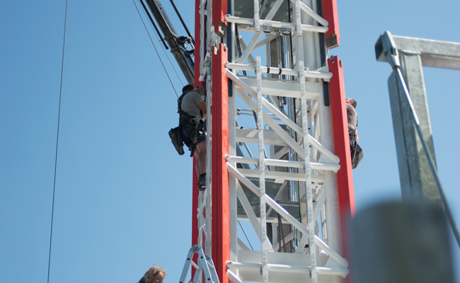 240-Tonnen-Koloss am Werdenbergersee: Der Free Fall Tower von Hans Peter Maier