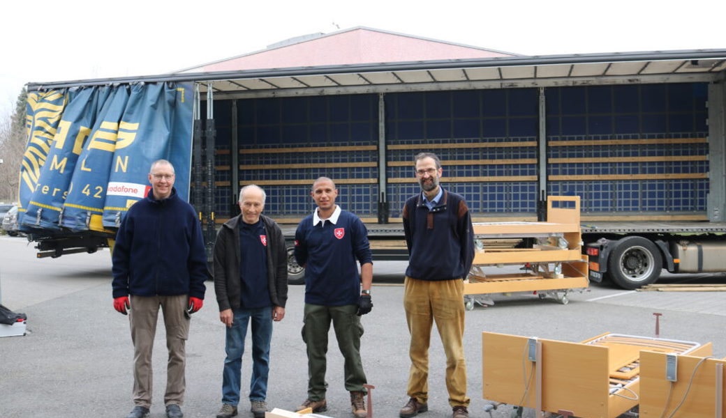  Die Malteser Stiftung Aide &amp; Assistance transportierte die alten Betten nach Budapest. 