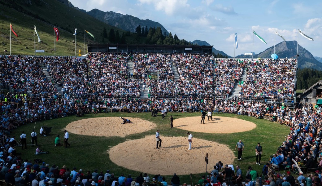 13'100 Menschen besuchten das Schwingfest auf der Schwägalp.