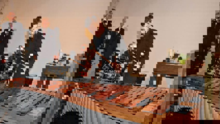  Markus Zeisler als Solist an der Marimba.