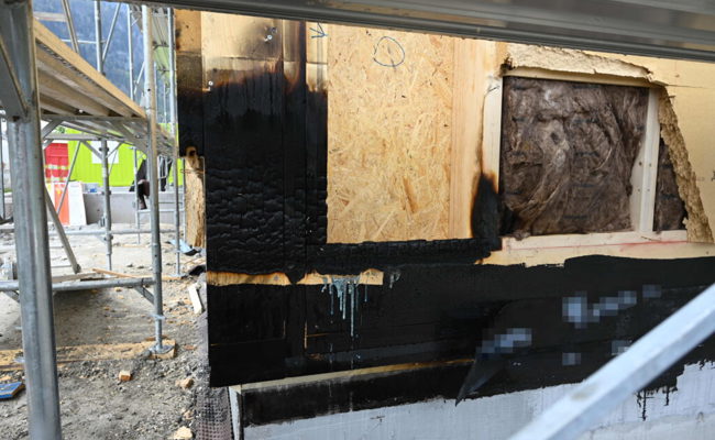 Mottbrand an Fassade in Bad Ragaz: Feuerwehr verhinderte Schlimmeres