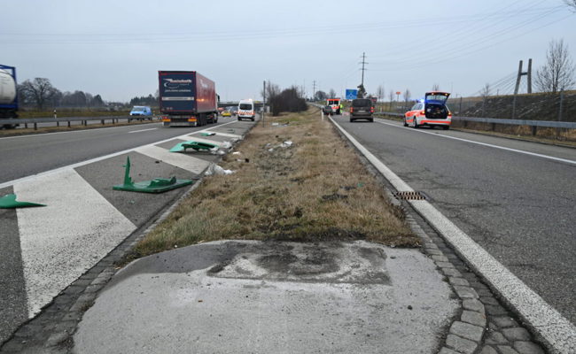 Bei Autobahnausfahrt Widnau kurz eingenickt: 20-jährige Autofahrerin leicht verletzt