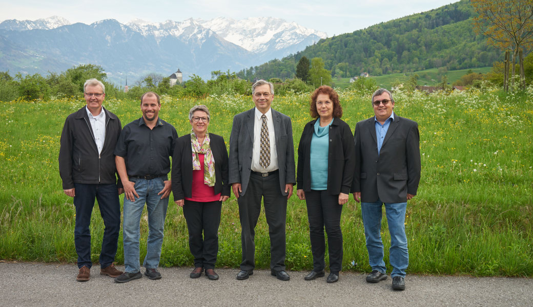  Der neu zusammengesetzte Vorstand: (von links) Samuel Rhyner, Markus Rüdisühli, Regula Bachmann Küng, Urs Lendenmann, Erika Gerber, Werner Vetsch. Bilder: PD
