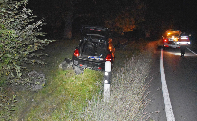 Mit Alkohol intus beim Heidibrunnen von Strasse abgekommen