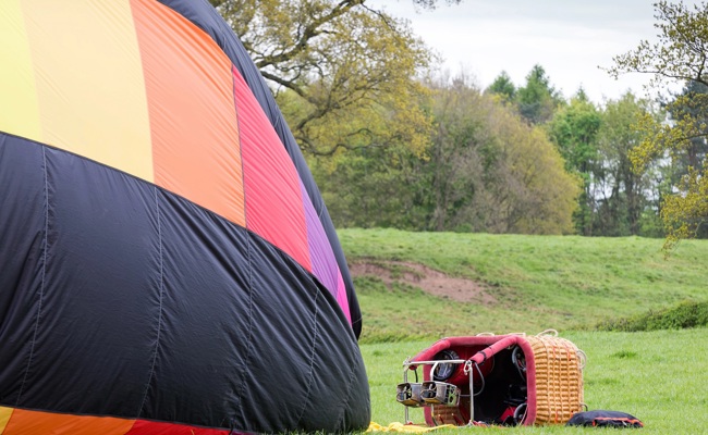 Ballonfahrt endet im Baum – Fahrer und vier Fahrgäste kommen mit dem Schrecken davon