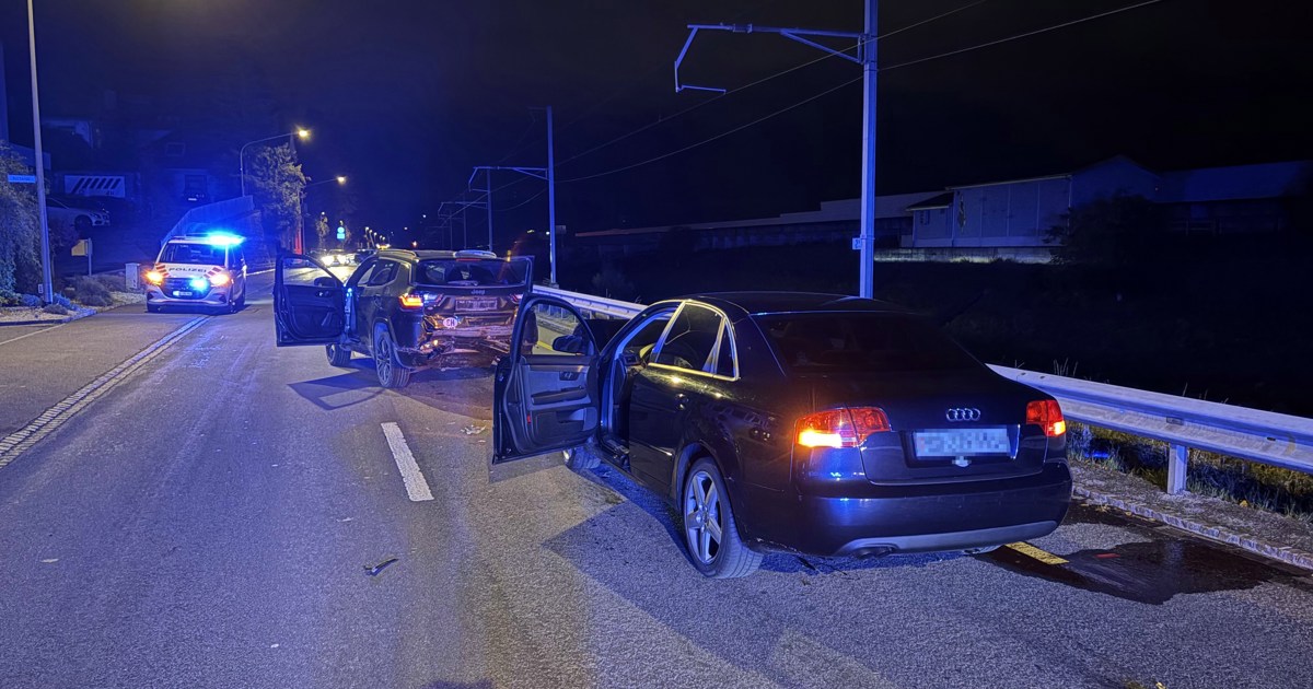 Rear-end collision involving three cars: Two injured and CHF 20 ...
