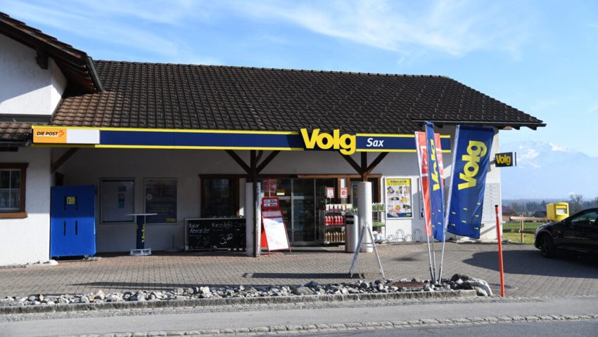 Der Volg-Laden in Sax wurde ausgezeichnet. Der Volg-Laden in Sax wurde ausgezeichnet.