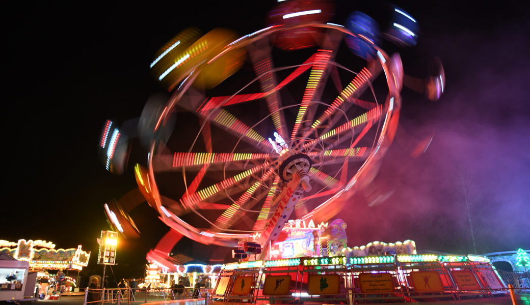  Die Fahrgeschäfte sorgten für strahlende Augen. Bilder: Corinne Hanselmann