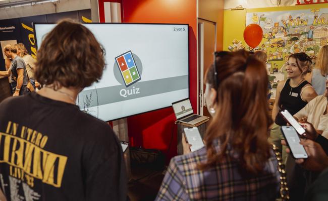 Lernende des Lukashauses mit Herz im Einsatz an der Wiga