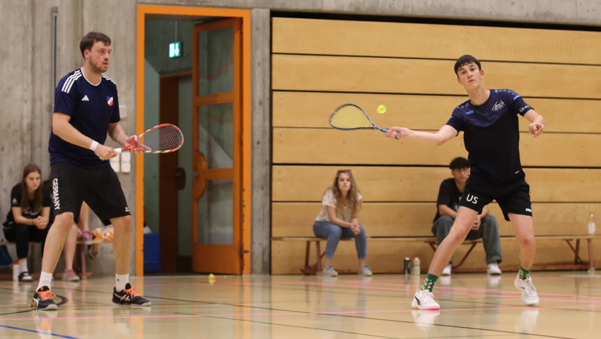 Erst im Final gestoppt: Adrian Lutz (links) mit Ursin Sulser von den Rheintal-Speeders.