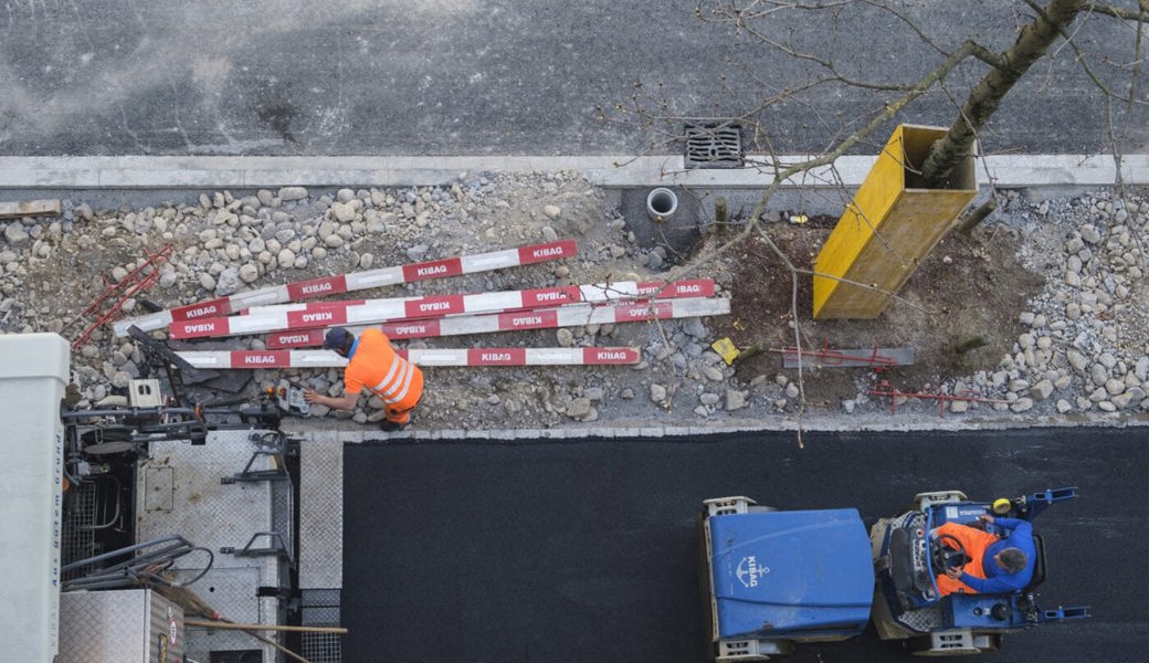  Die nächste Sanierungsetappe der Poststrasse wurde gestartet. Symbolbild: Petra Orosz/Keystone