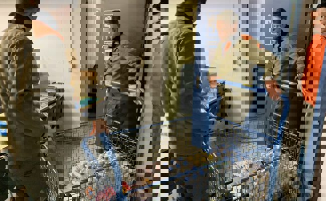 Die Zivilschutzanlage ist vorbereitet, um Flüchtlinge vorübergehend zu beherbergen