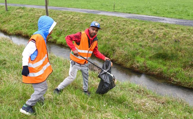 Selbstloser Einsatz für die Umwelt: Freiwillige sammelten Abfall ein