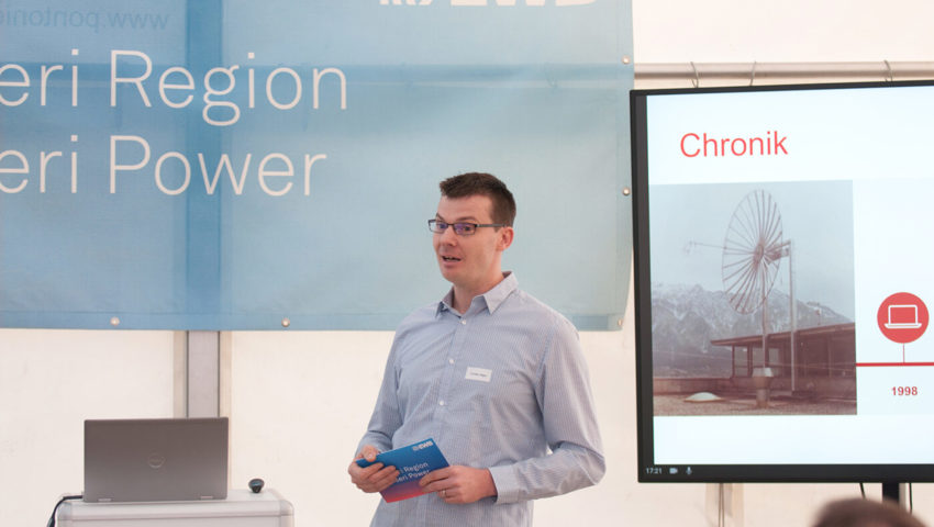  Erläuterte den technologischen Wandel des EWB mit eindrücklichen Beispielen: Christian Bigger, Bereichsleiter Kommunikation, erläuterte den technologischen Wandel des EWB mit eindrücklichen Beispielen. 