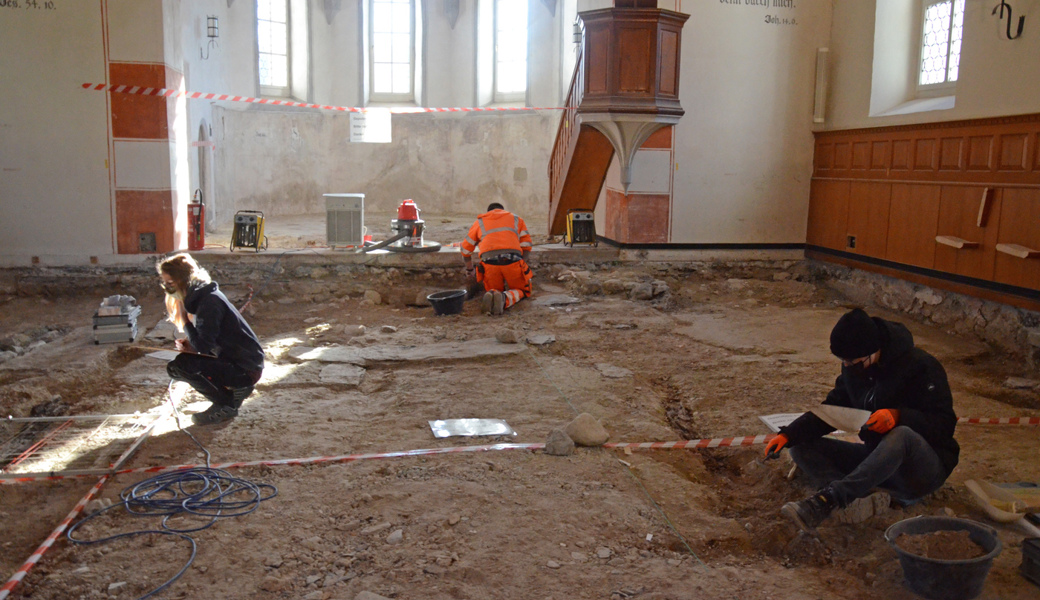  Dieses Jahr sollen die Arbeiten in der Kirche Sax abgeschlossen werden. 