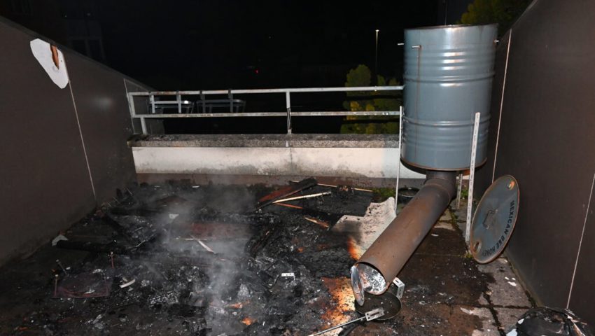  Auf einem Balkon in Diepoldsau kam es zu einem Brand.