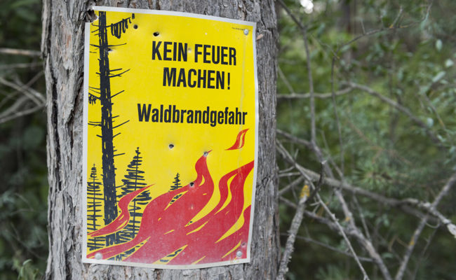 Kein Niederschlag in Sicht: In den Wäldern der Region ist nach wie vor Vorsicht geboten