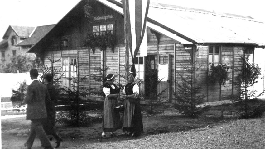  Die Werdenberger-Stube als vielbesuchter Treffpunkt der Ausstellung.