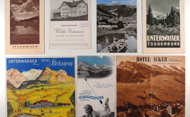 Erholung in Blumen und Tannenschatten: Historische Werbung fürs Obertoggenburg