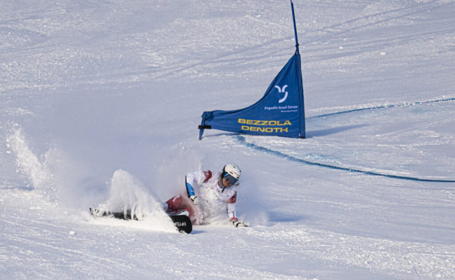 Alpin-Snowboarderin Julie Zogg verpasst in Scuol den Heimsieg nur knapp