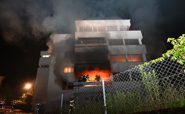Hund stirbt bei Wohnungsbrand