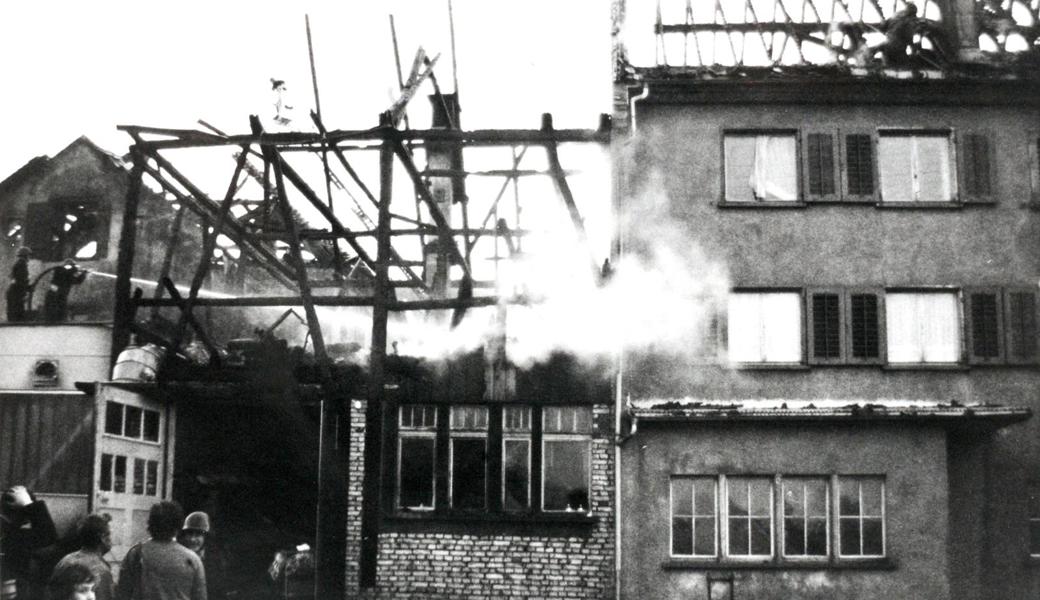 Vor 50 Jahren: Schwerer Föhnsturm und ein Grossbrand