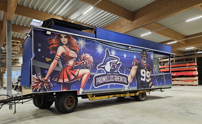 Er ist weitergezogen: Der Promillos-Partywagen ist verkauft