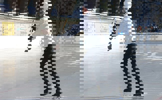 Die Eislaufschule präsentierte eine vielfältige Herbstwanderung als Show auf dem Eis