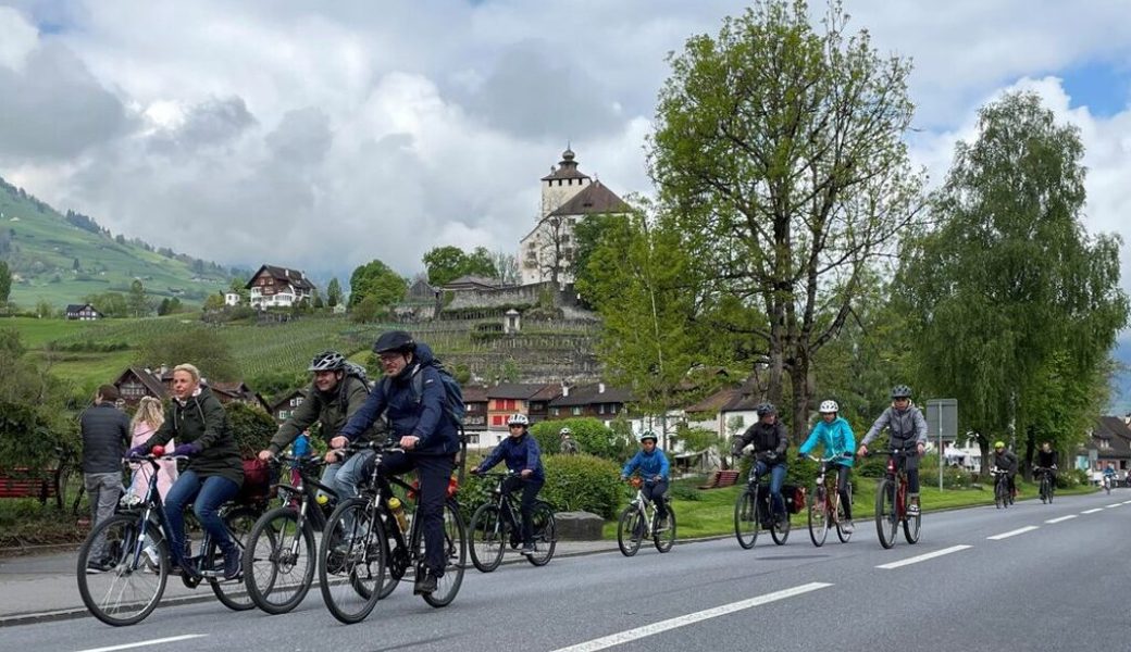  Der Slow Up Werdenberg-Liechtenstein am Sonntag, 1. Mai, war gut besucht. Bilder: Pascal Aggeler