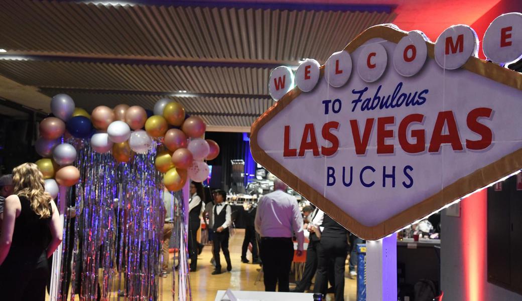 Ein Hauch Las Vegas am Unterhaltungsabend des Musikvereins Buchs-Räfis.
