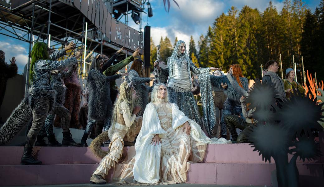 Erste Eindrücke bei der Fotoprobe von «The Fairy Queen» auf dem Flumserberg. 