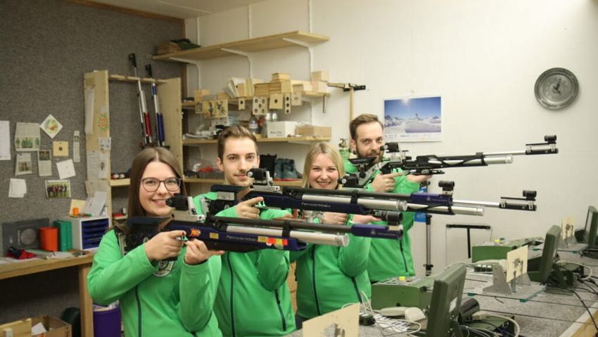  Eine aufgestellte und verschworene Gruppe: Die Geschwister Kaiser mit Marlies, René, Martina und Michael (von links). 